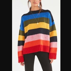 UO Kari Rainbow Oversized Sweater